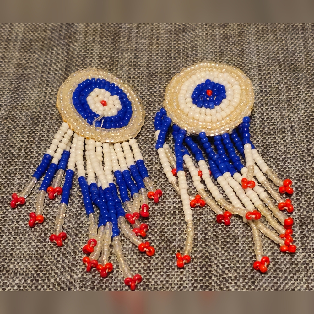 Beaded Fringe Earrings